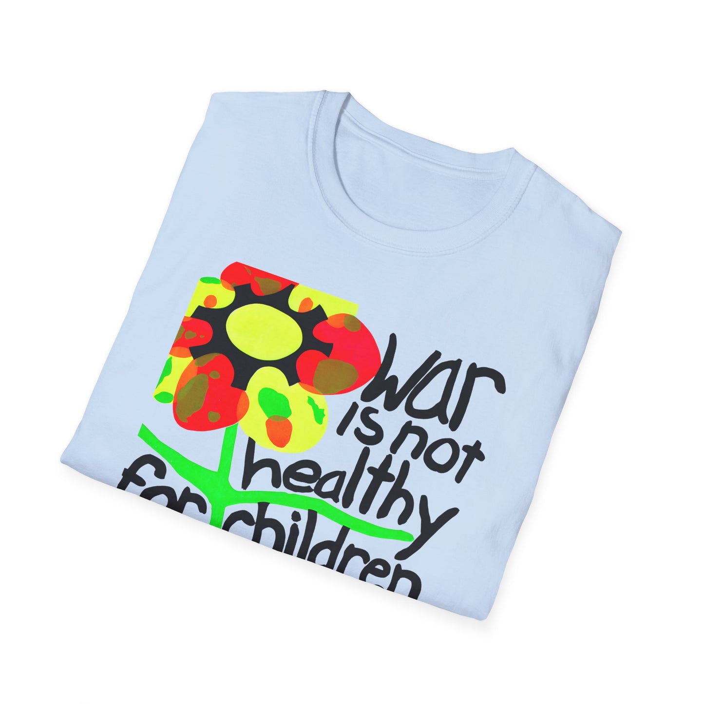 war is not healthy for children and other living things 1970's vietnam anti war poster tshirt