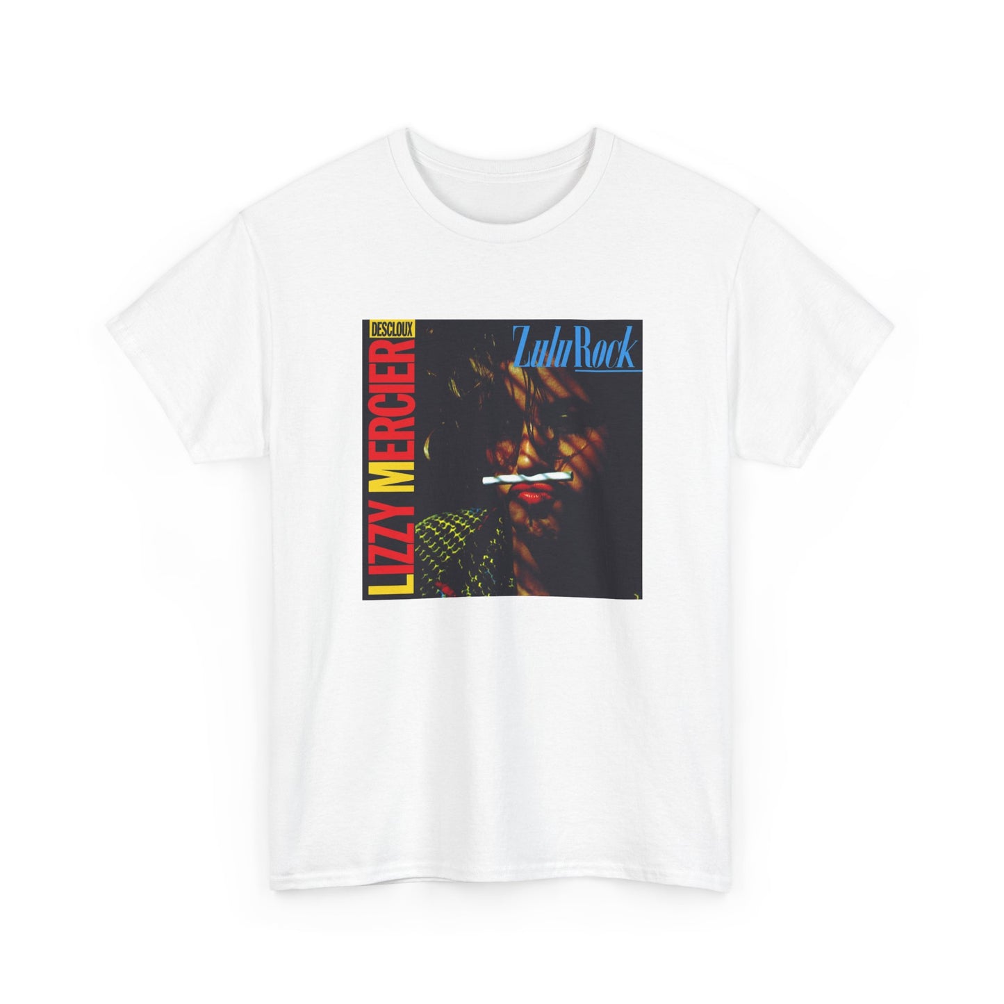 lizzy mercier descloux 1984 zulu rock album cover tshirt