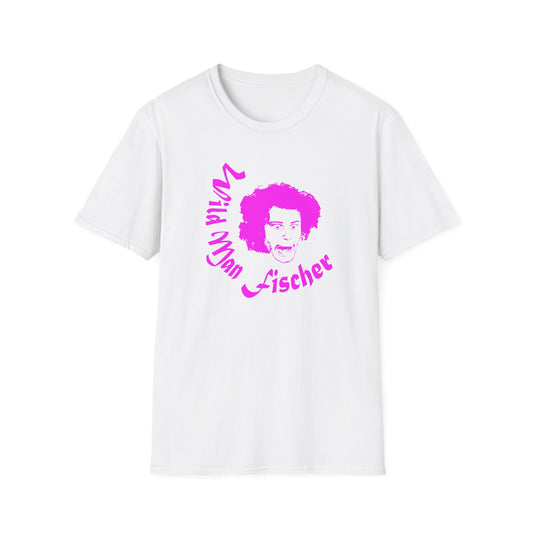 wild man fischer pink stencil tshirt