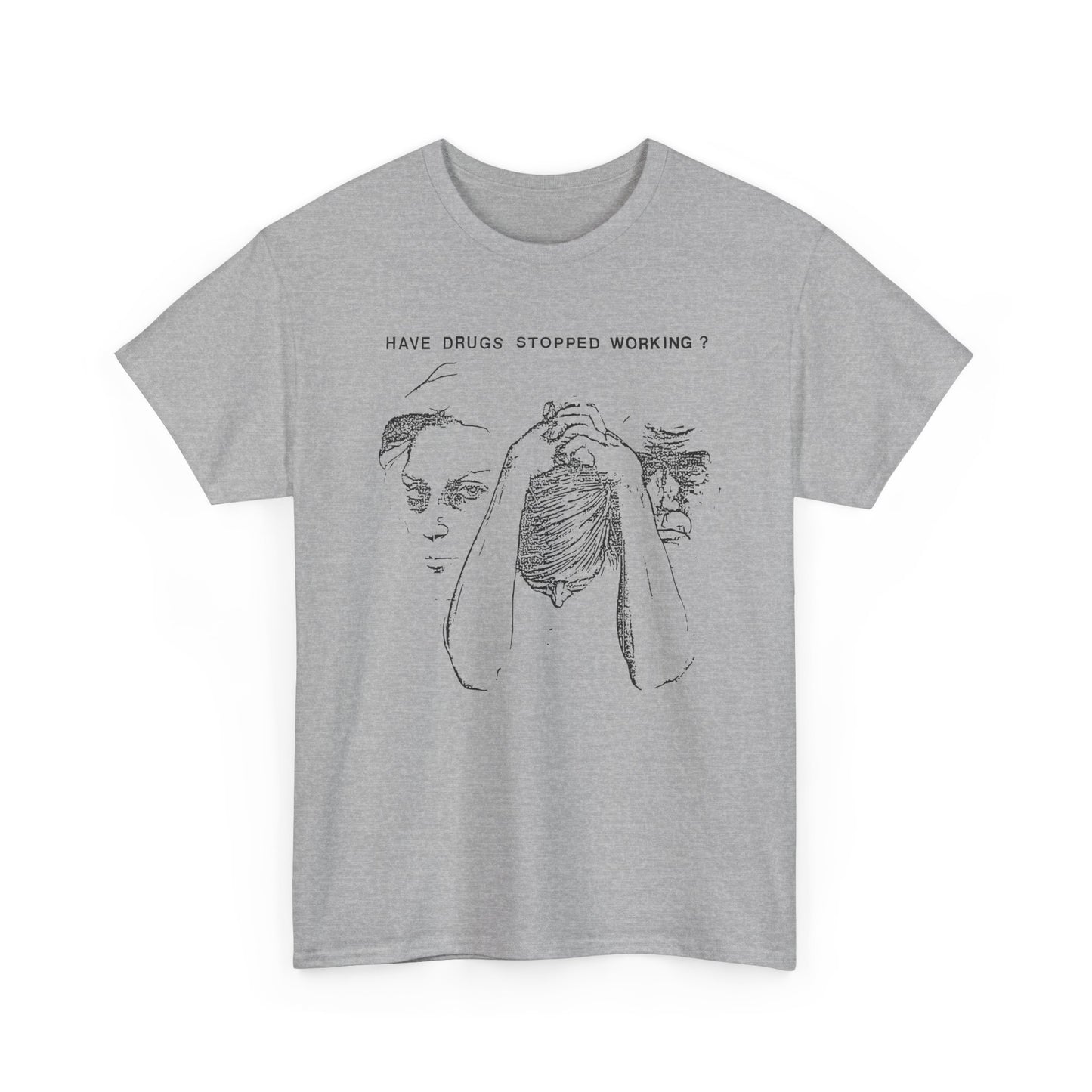 vintage drug pamphlet graphic have drugs stopped working tshirt