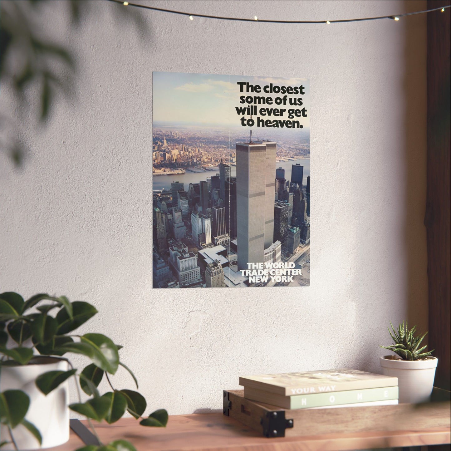 world trade center vintage 1980 pamphlet reproduction matte vertical poster