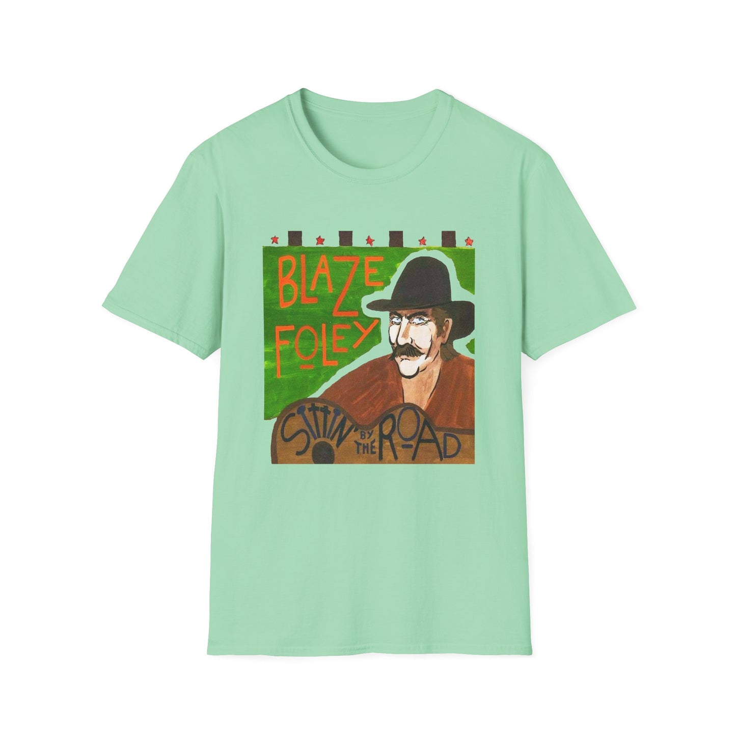blaze foley sittin' by the road album stretched graphic tshirt