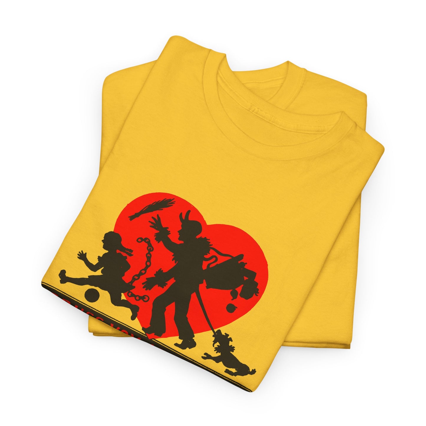 1950s austrian krampus postcard graphic tshirt