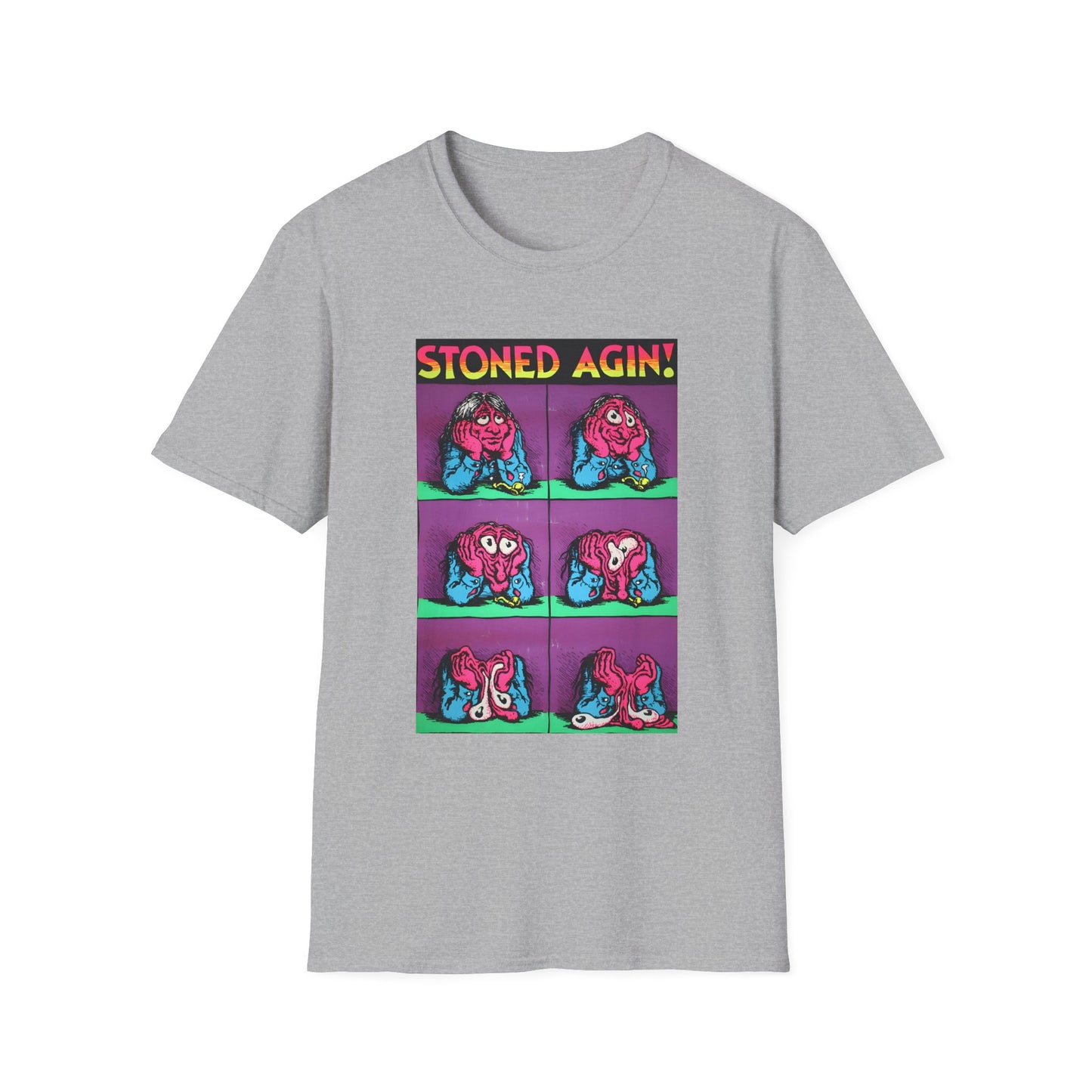 stoned agin! r. crumb blacklight poster tshirt