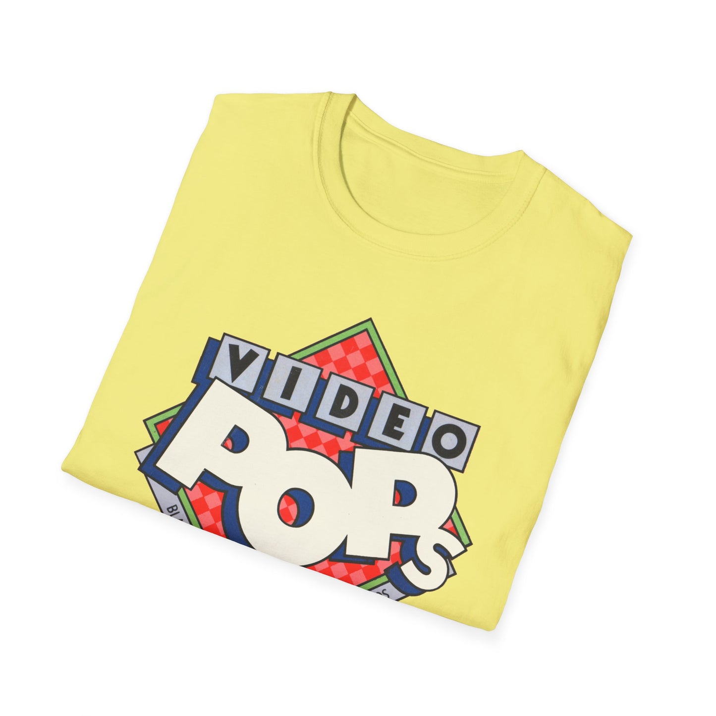 vintage video pops blank tape design tshirt