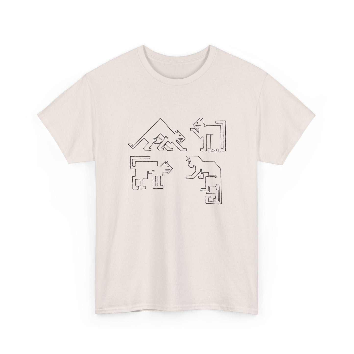 1910 ernest allen batchelder draw a cat using only straight lines reproduction tshirt