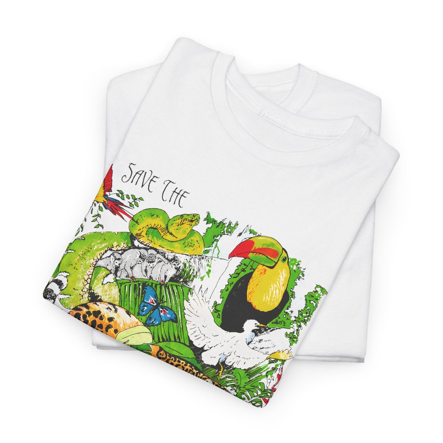 1993 vintage save the rainforest reproduction tshirt