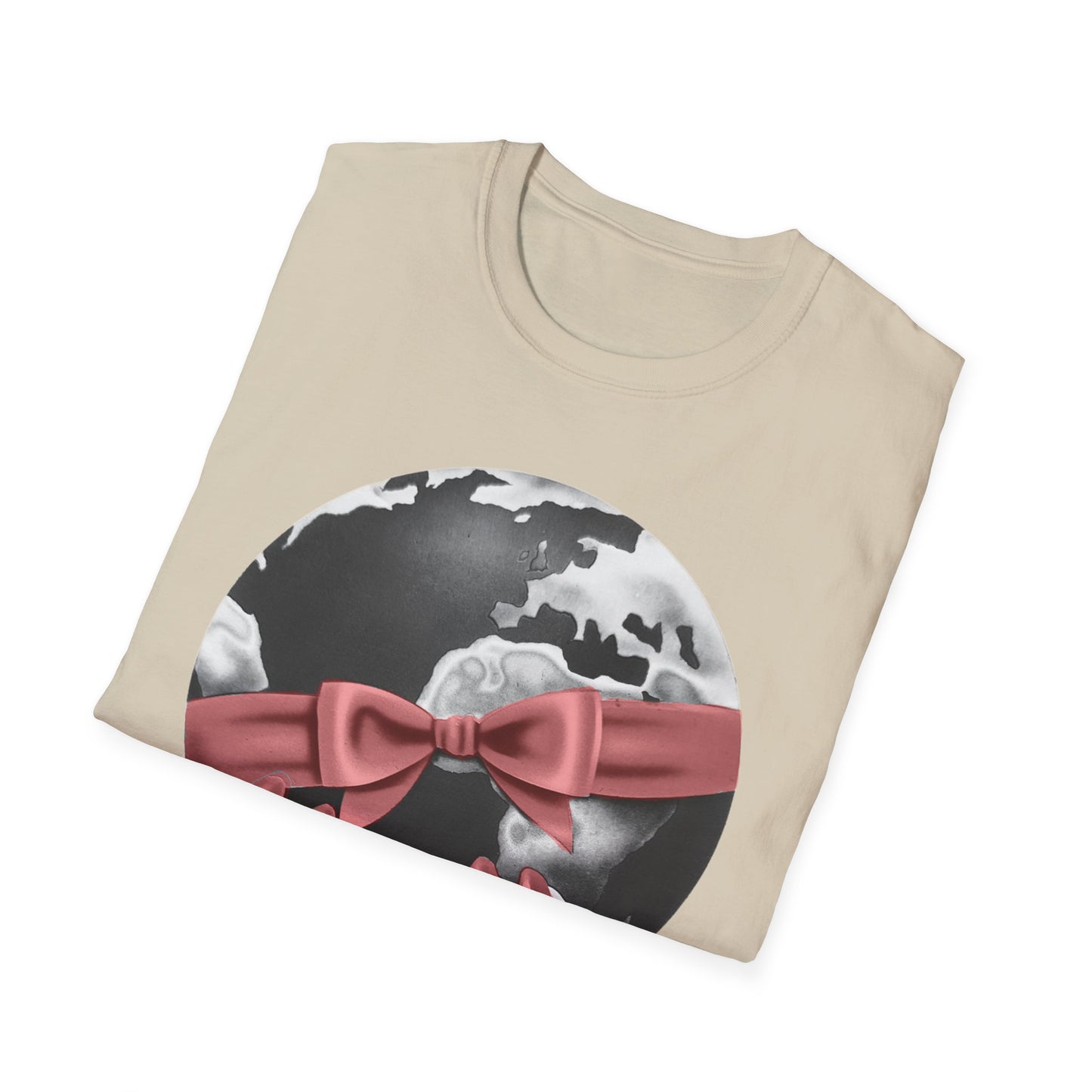 i'd give you the world 1980s graphic from a greeting card red nail version tshirt