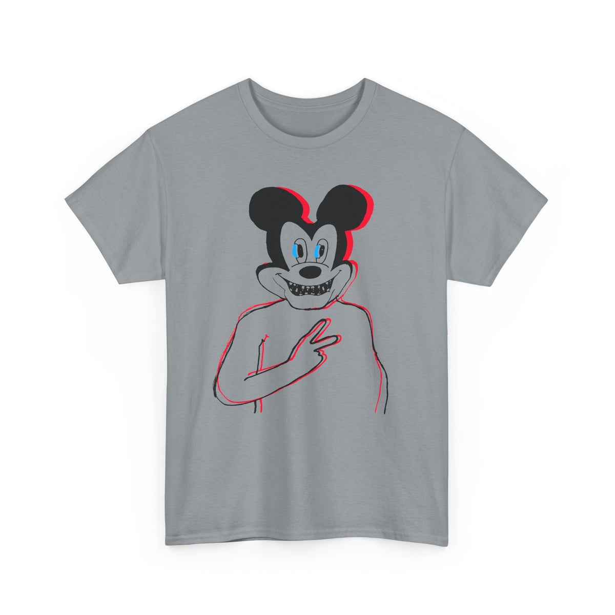 1960s british underground magazine peace sign mickey fan art edit no halo tshirt
