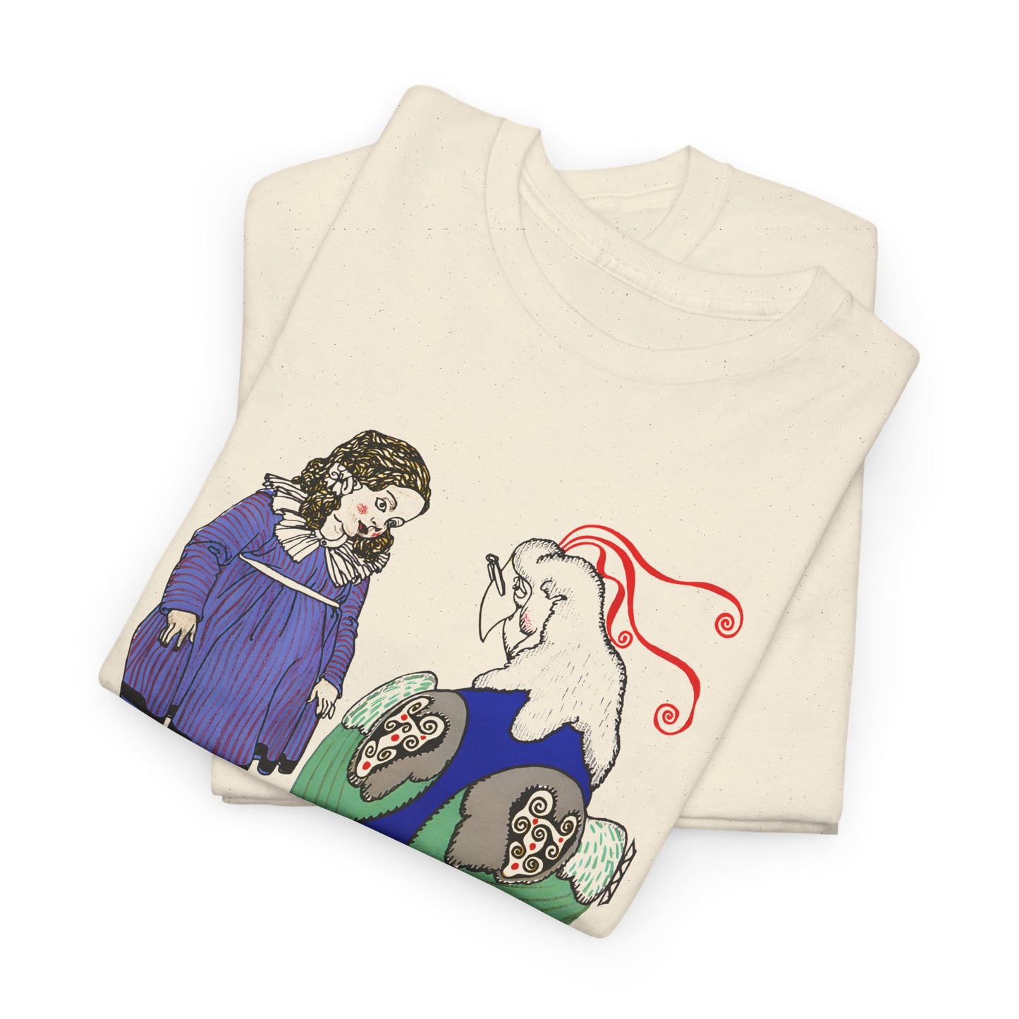 1911 josef von diveky tha magic bird (der wundervogel) color lithograph reproduction tshirt