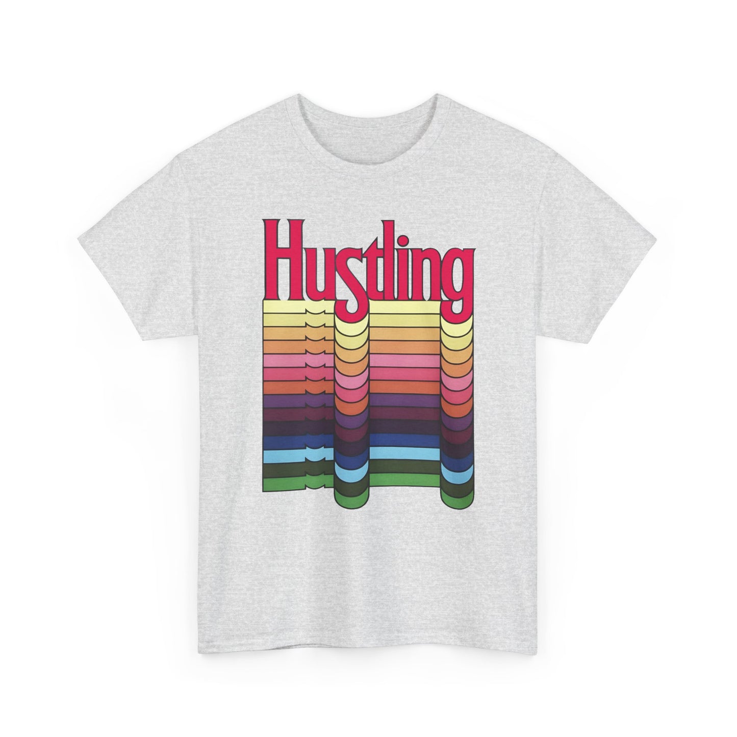 1977 hustling by graphic designer milton glaser reproduction tshirt
