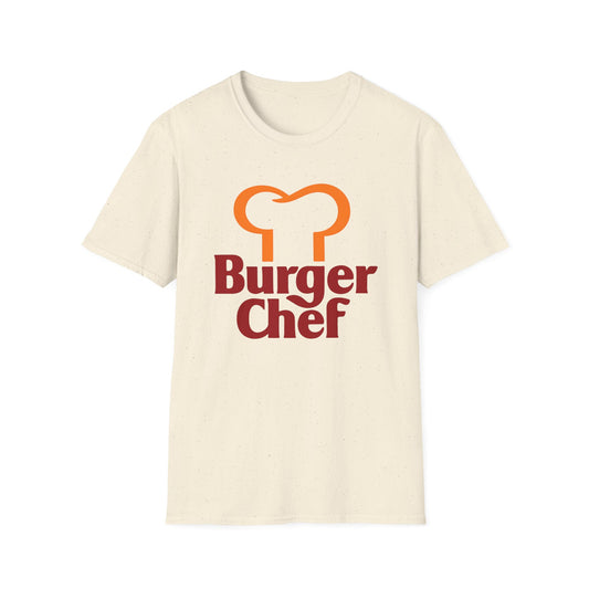 vintage defunct burger chef fast food logo tshirt