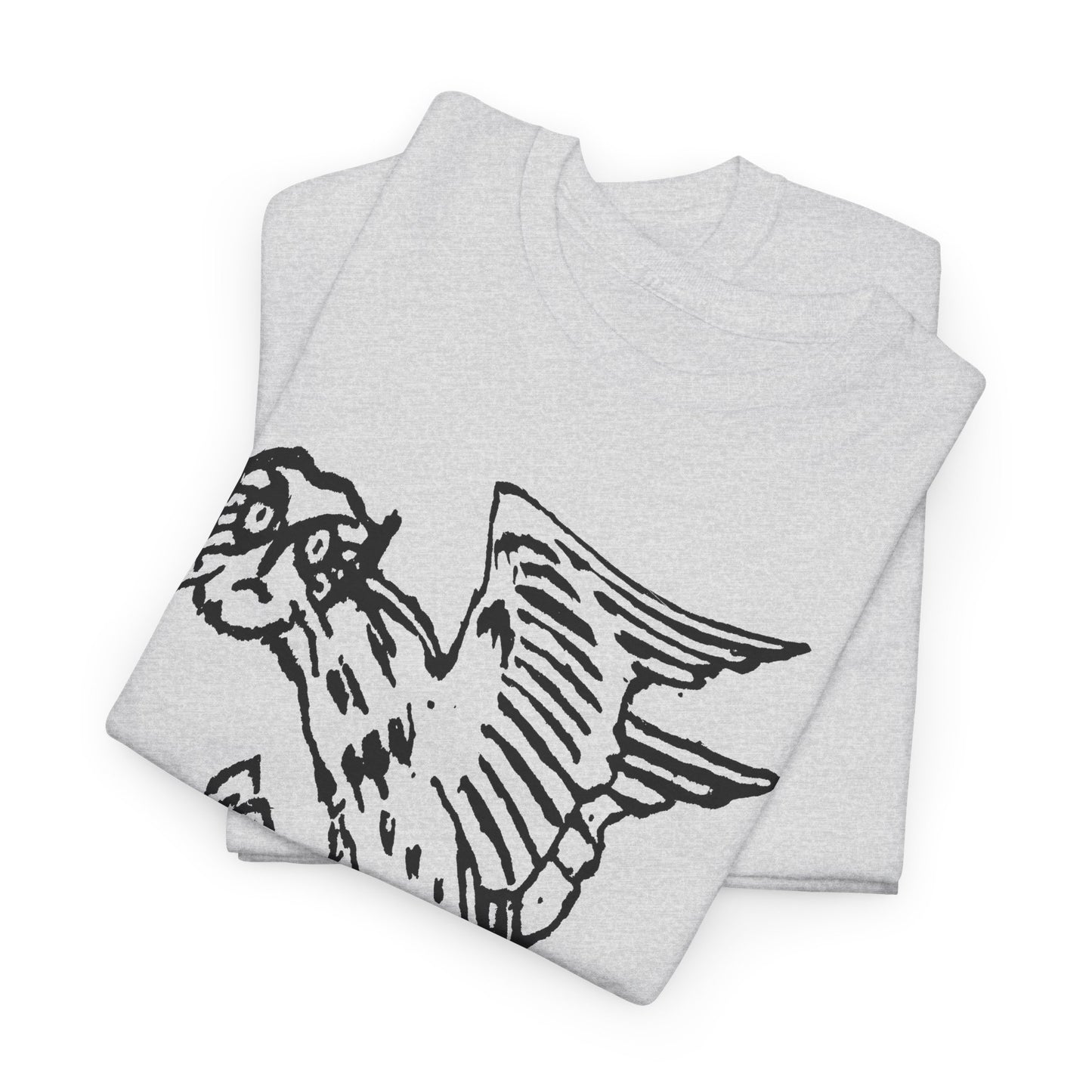 1899 illustration of owl holding knife by gerhard munthe custom edit tshirt