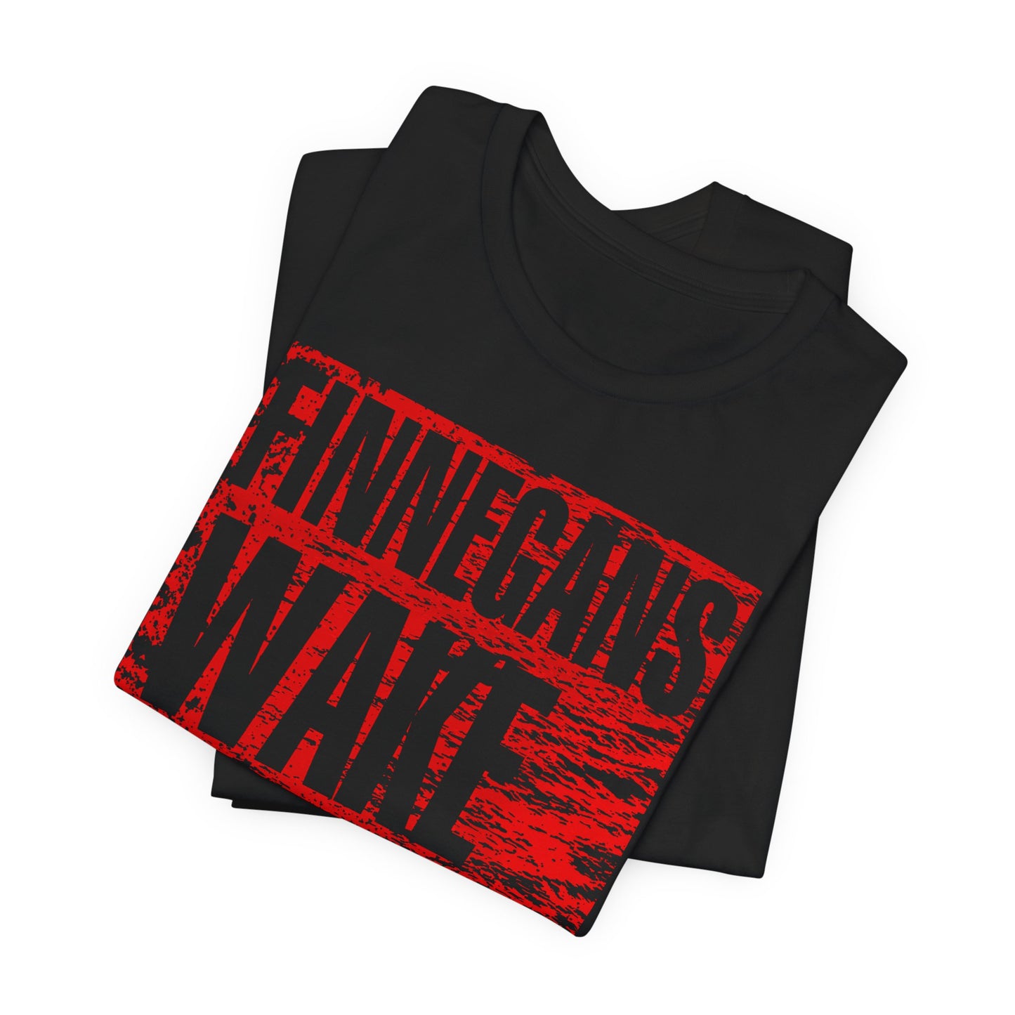 james joyce finnegans wake in red tshirt