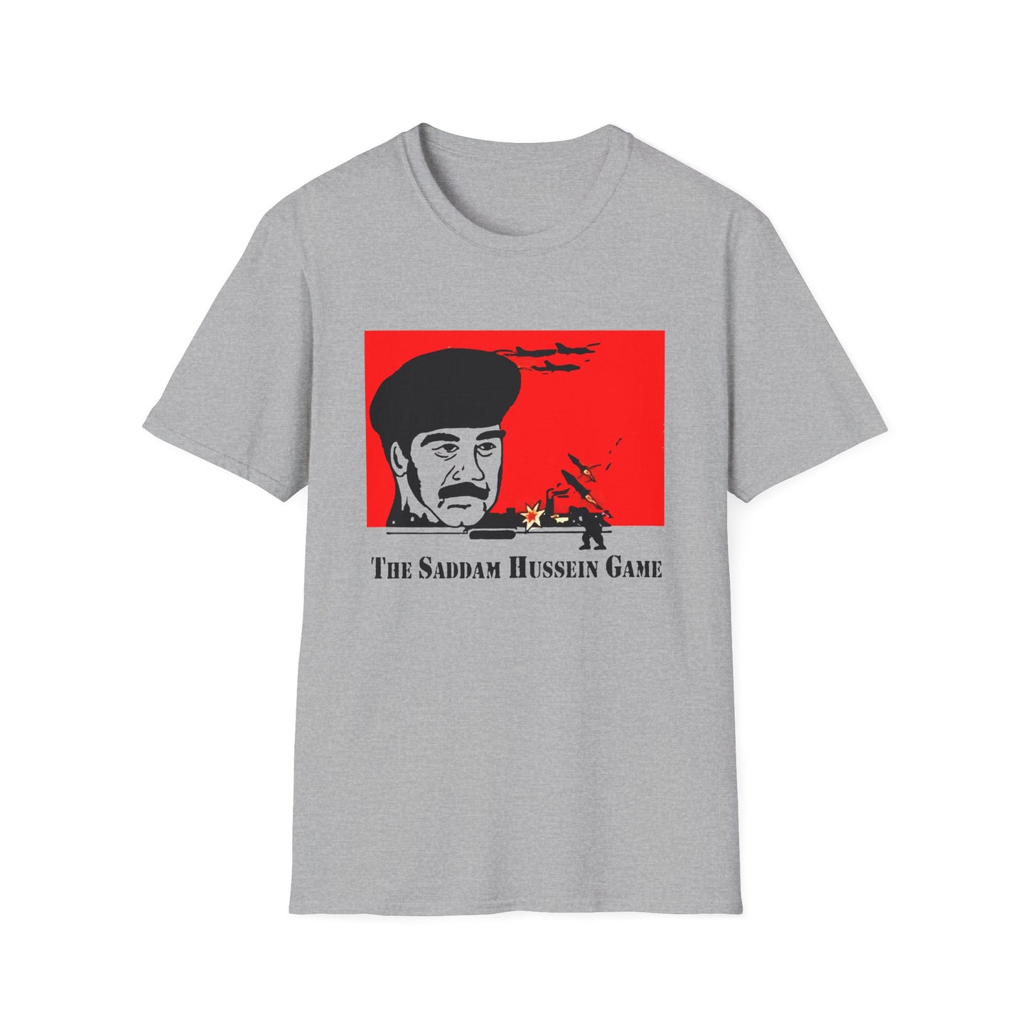 the sadam hussein game 1991 fan art tshirt