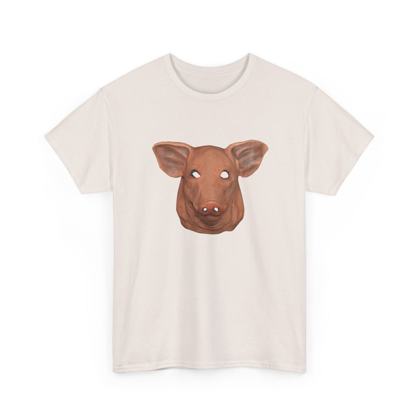 creepy pig mask tshirt