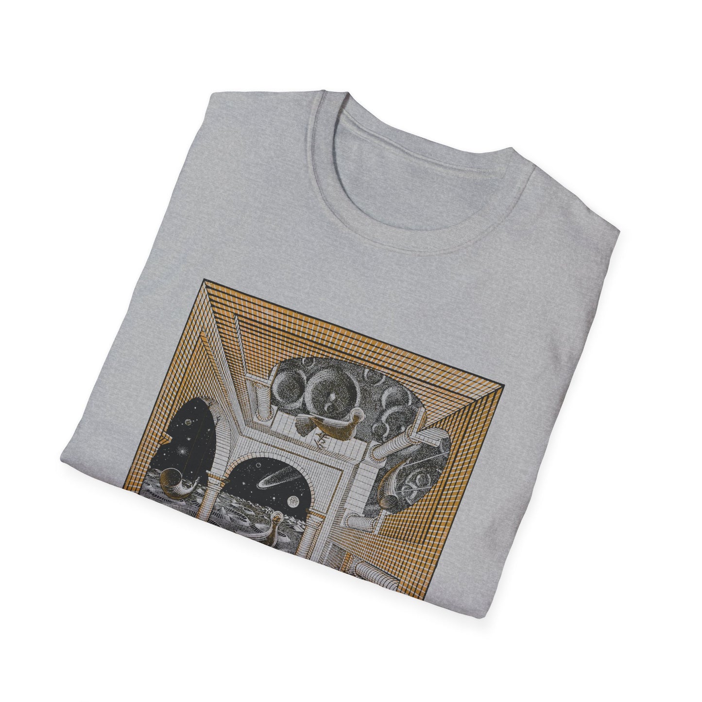 1947 m.c escher another world tshirt