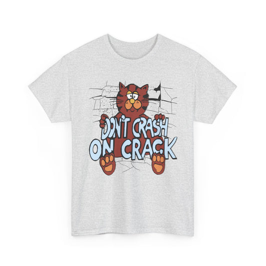 vintage graphic don't crash on crack cat custom edit tshirt