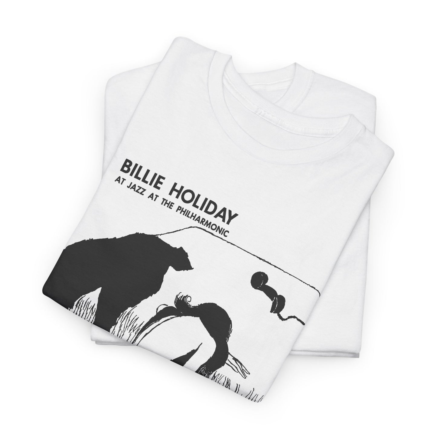 1954 billie holiday at jazz at the philharmonic slightly stretched graphic tshirt