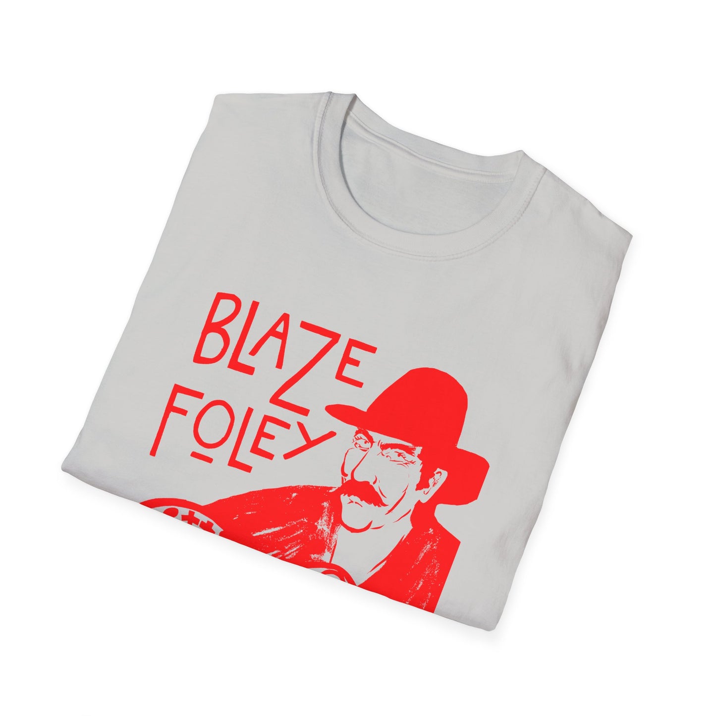 blaze foley sittin' by the road red stencil fan art tshirt