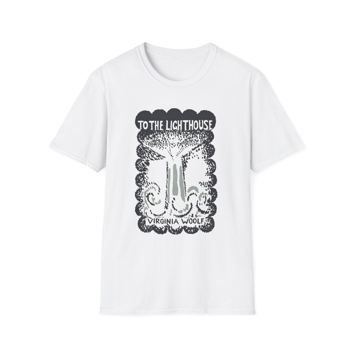 1927 book to the lighthouse by virginia woolf with book cover by vanessa bell tshirt