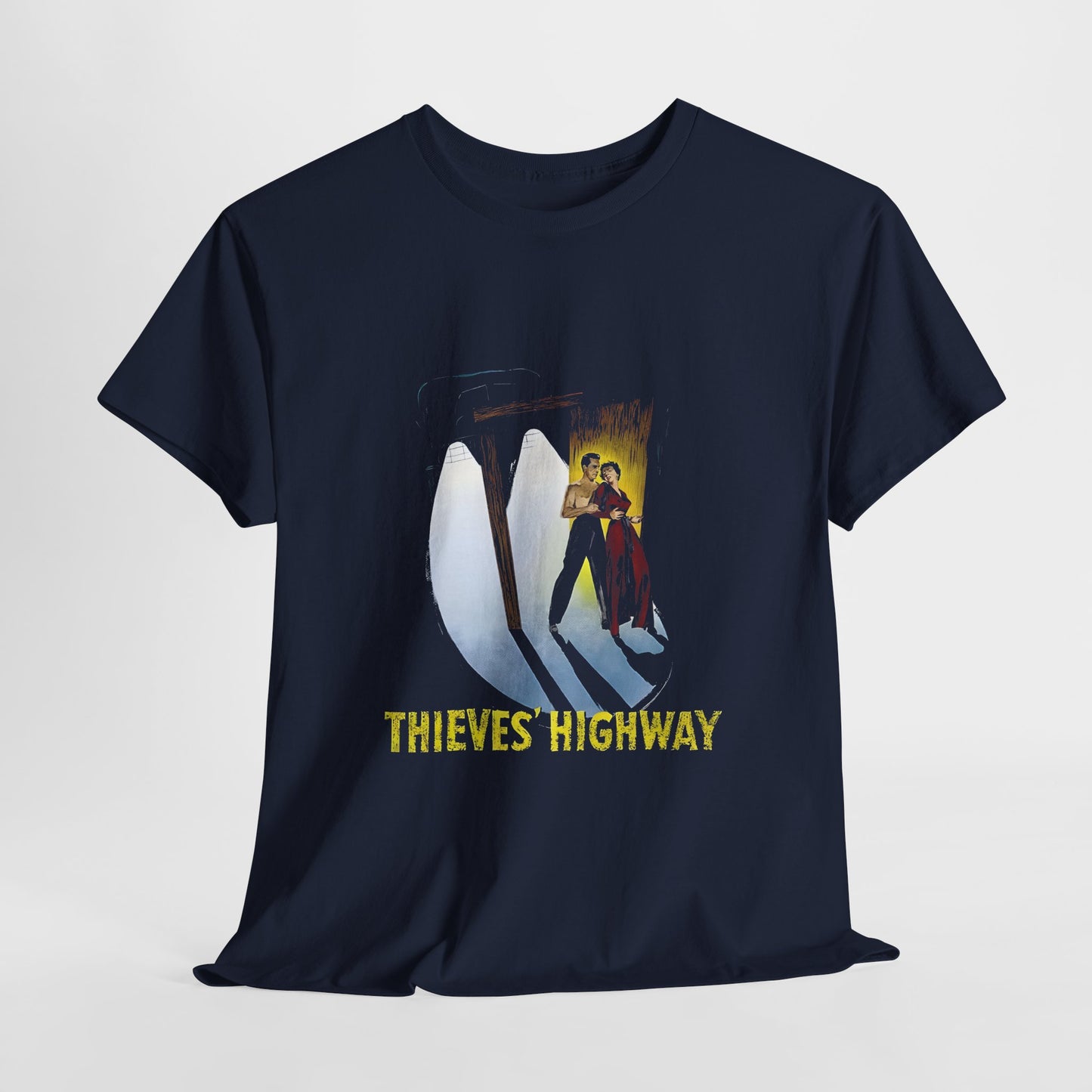 1949 american noir thieves highway movie poster tshirt