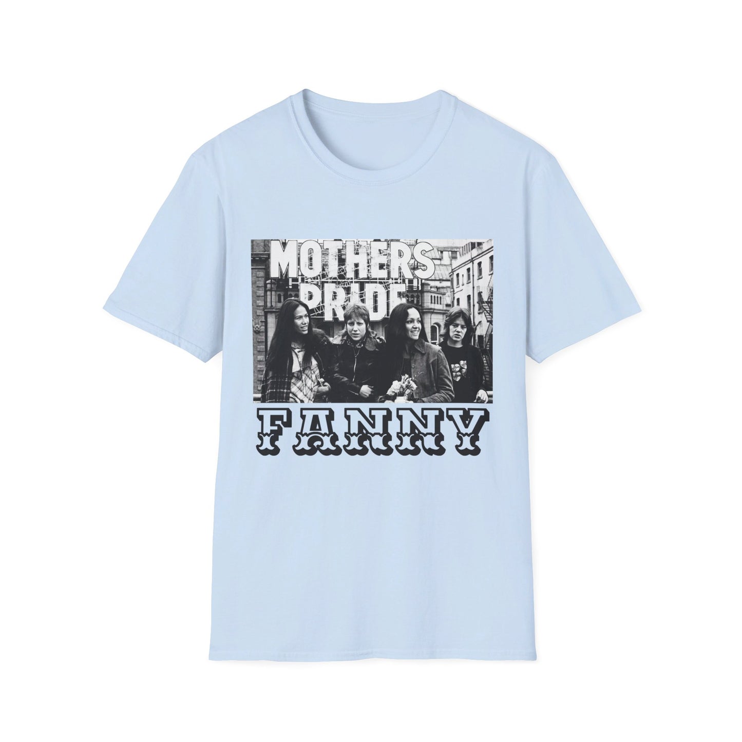 1970s rock n roll band FANNY on a tshirt