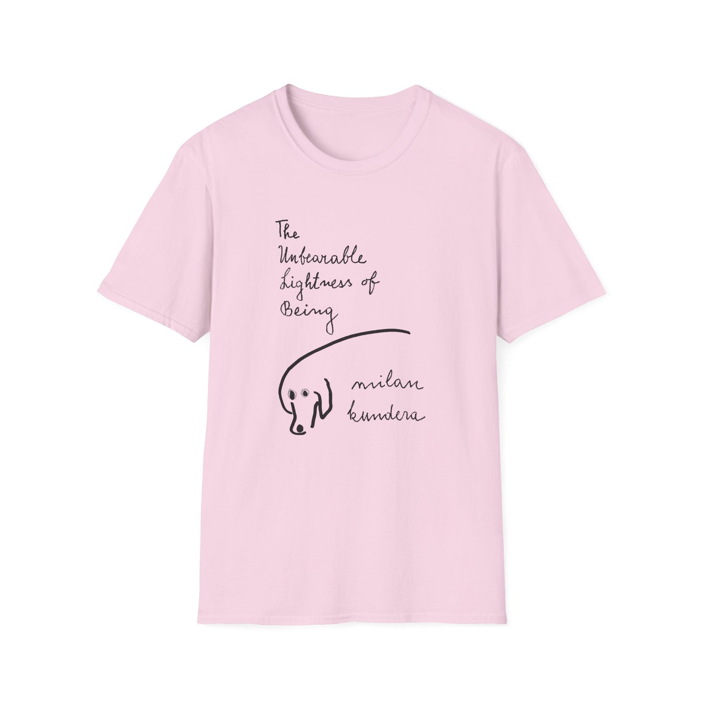 the unbearable lightness of being novel by milan kundera book cover tshirt