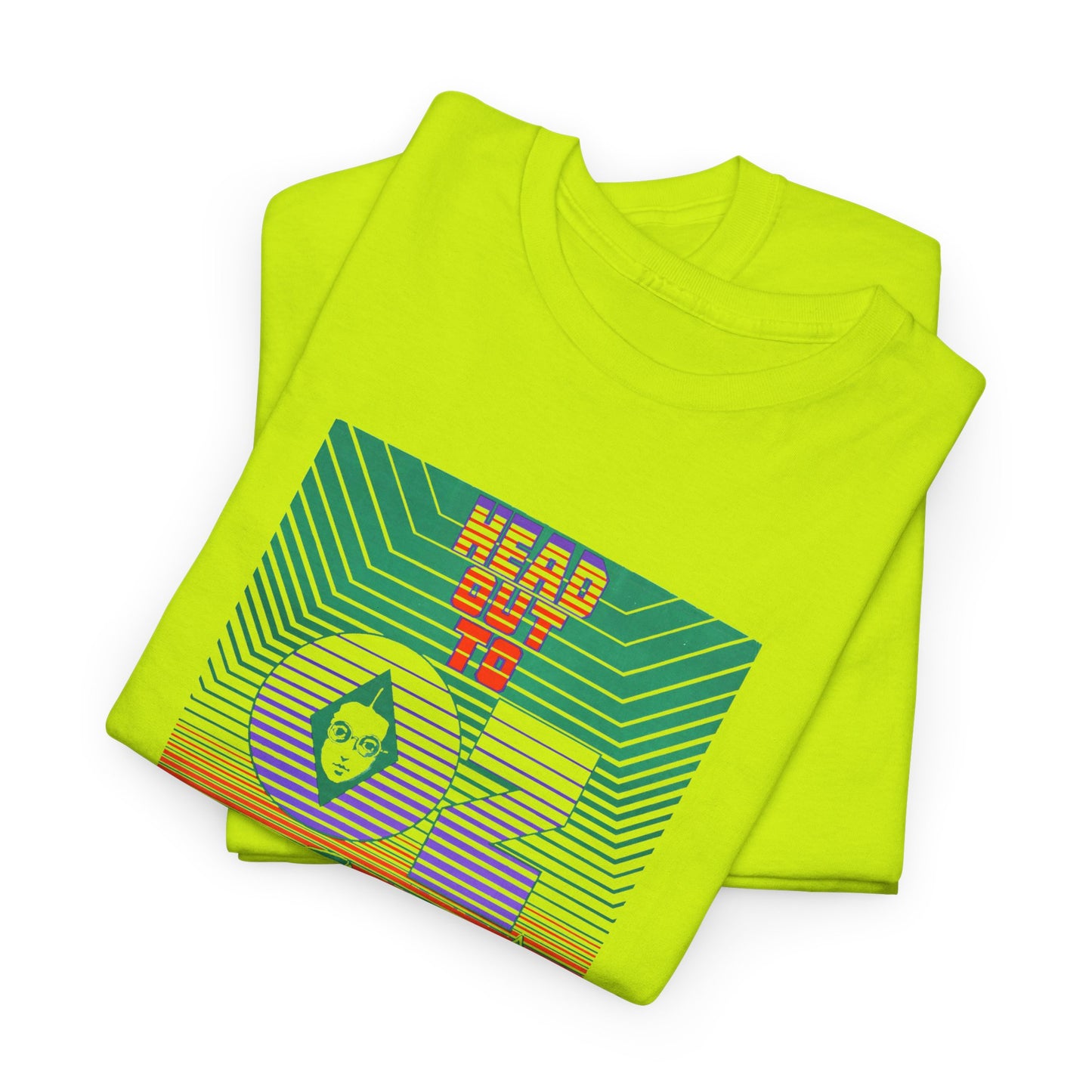 1960s head out to oz psychedelic vintage poster tshirt