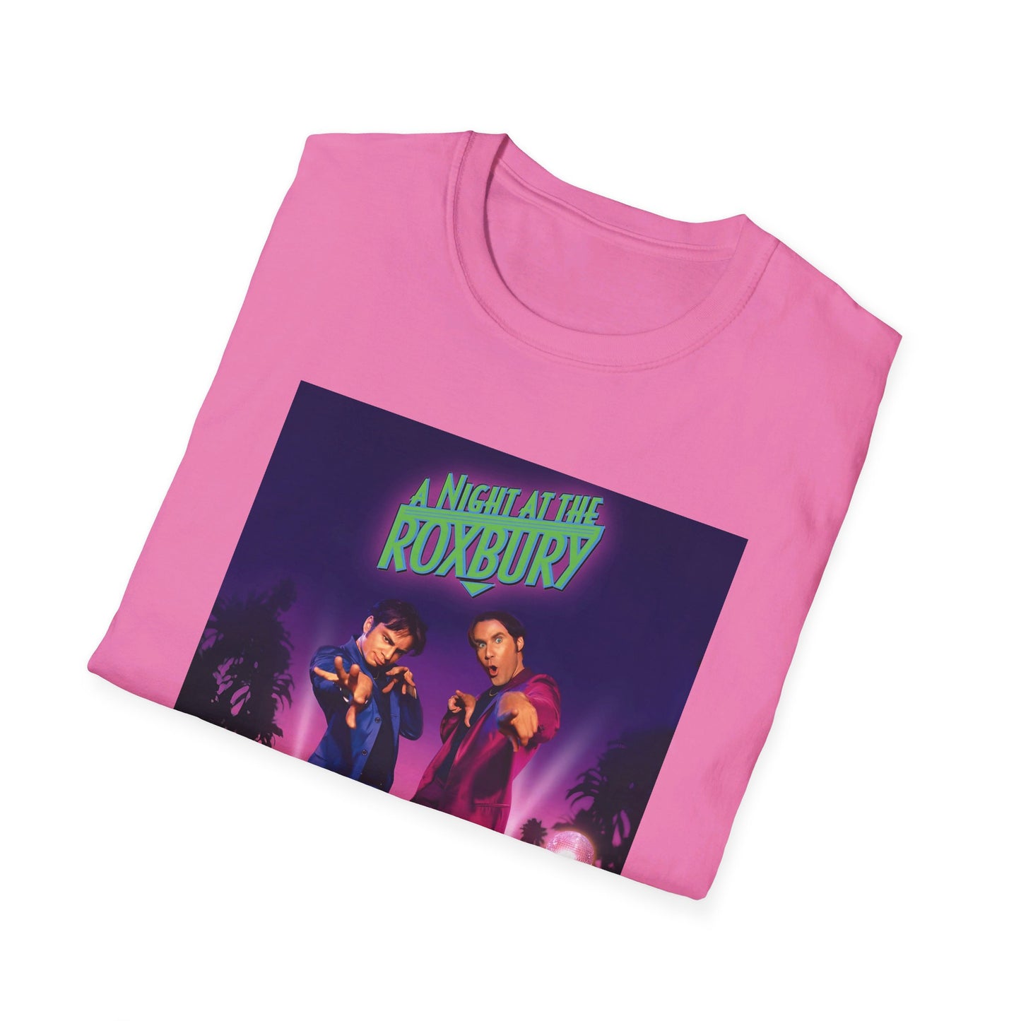 a night at the roxbury 1998 movie poster pink and purple tshirt