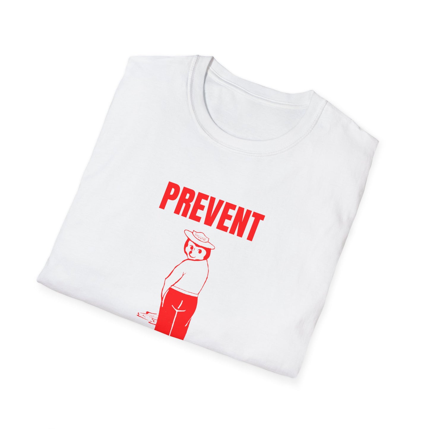 smokey the bear parody 1970s vintage design reproduction red tshirt