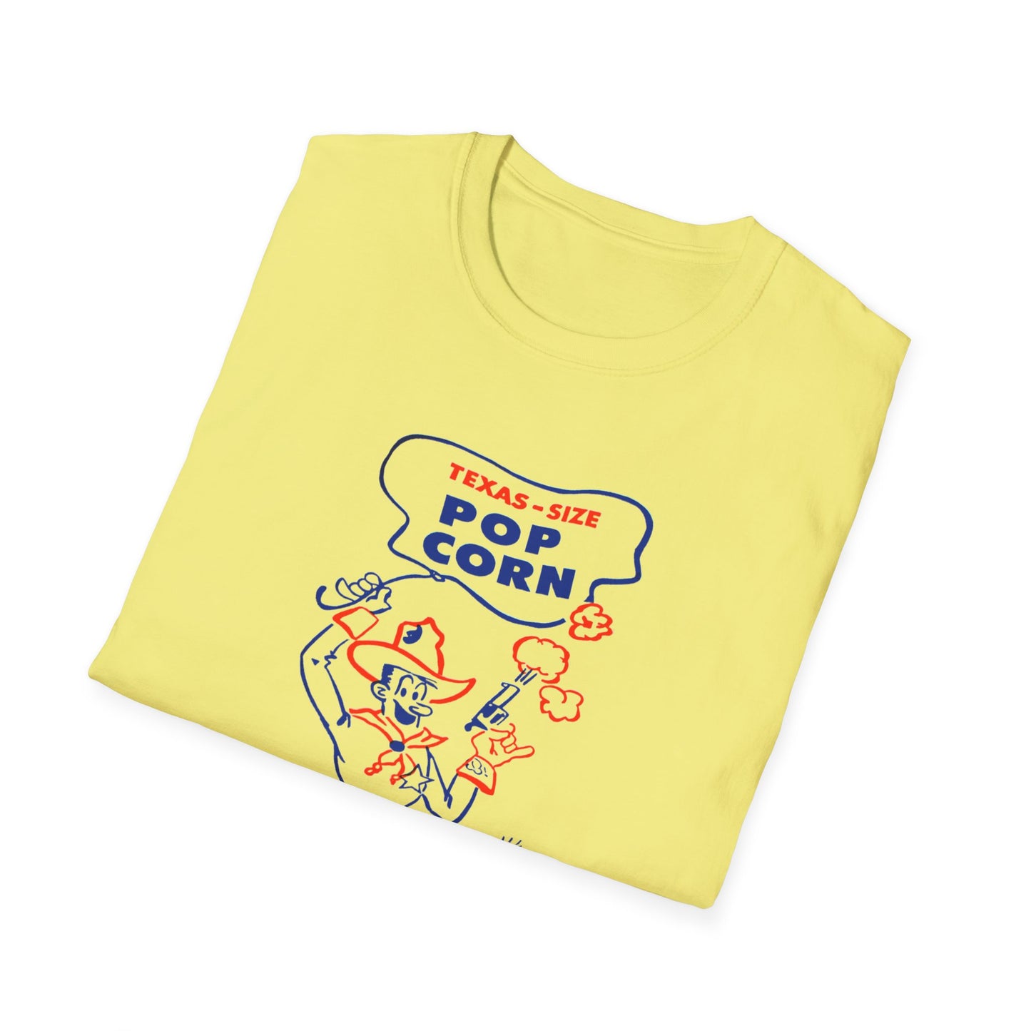vintage texas size popcorn bag logo tshirt