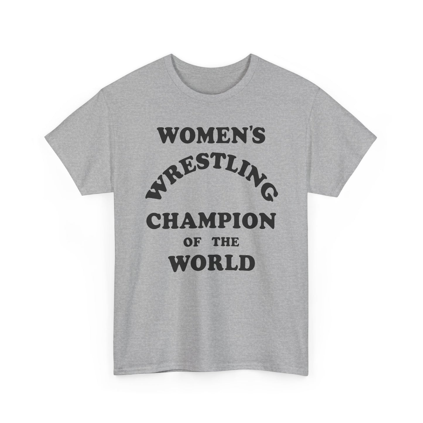 women's wrestling champion of the world as worn by andy kaufman tshirt