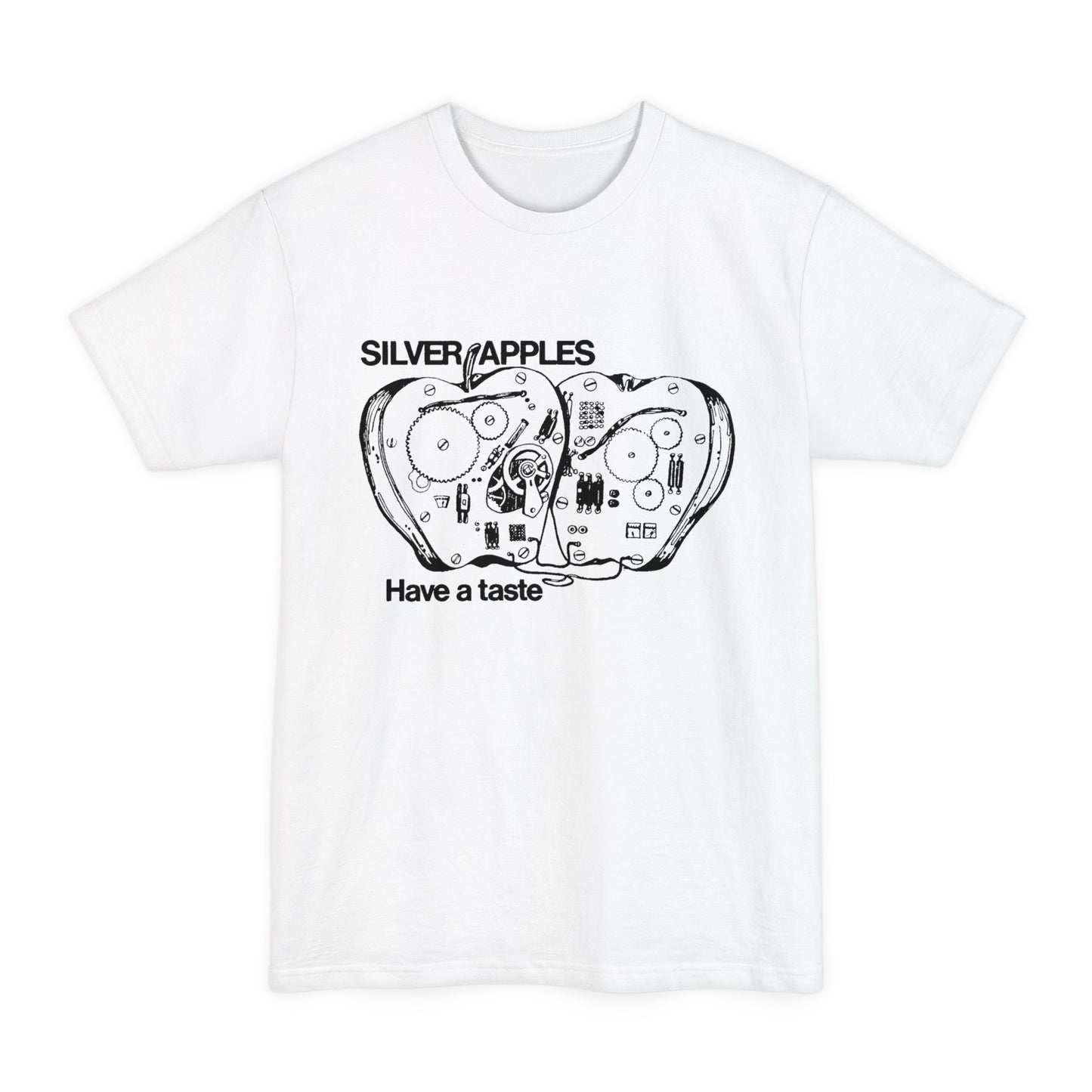 oversized silver apples 1968 have a taste no background unisex tall beefy tshirt