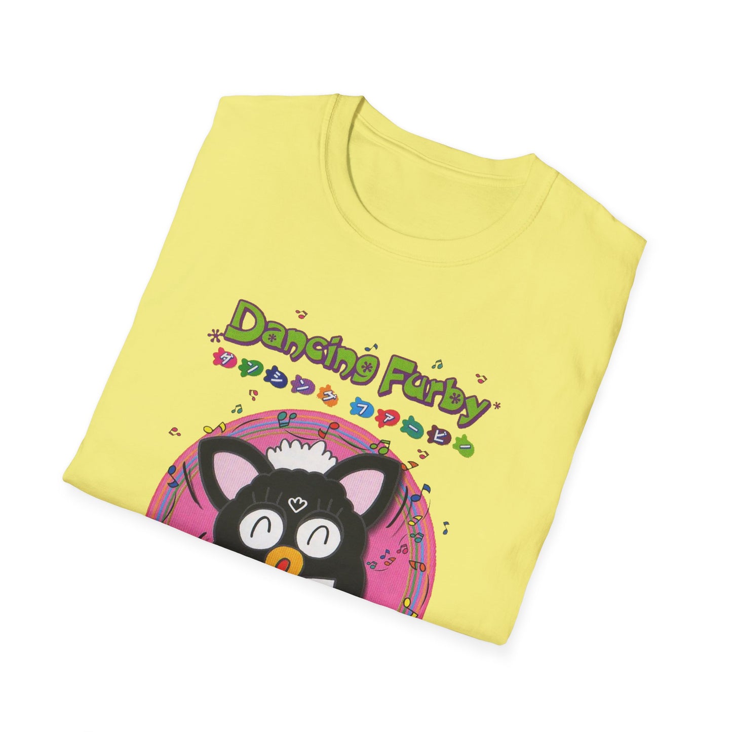 1999 dancing furby japanese video game poster tshirt