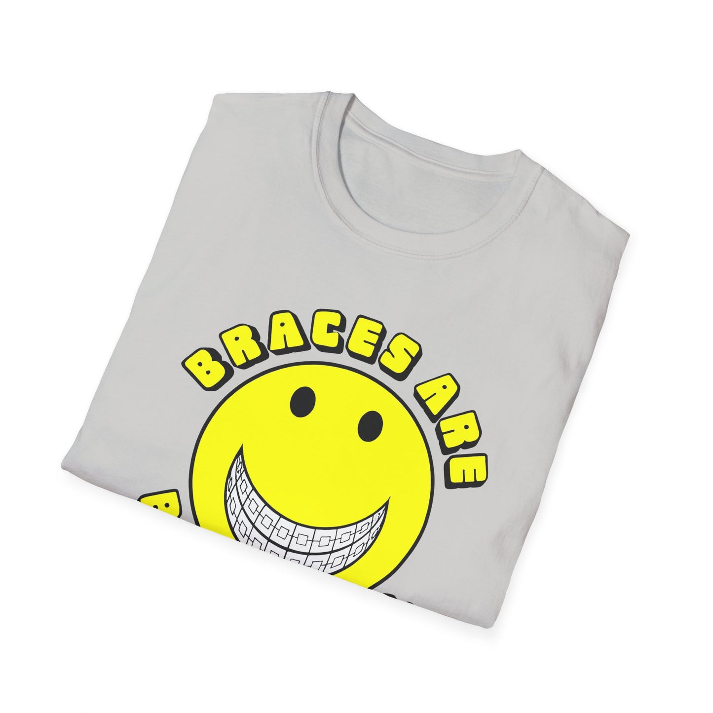 braces are beautiful 1970s graphic tshirt