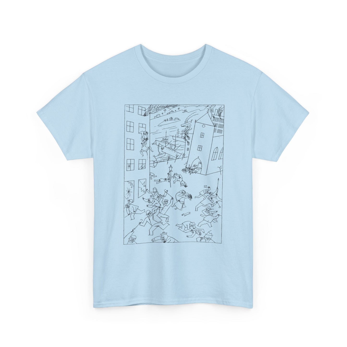 1915 drawing george grosz riot of the insane tshirt