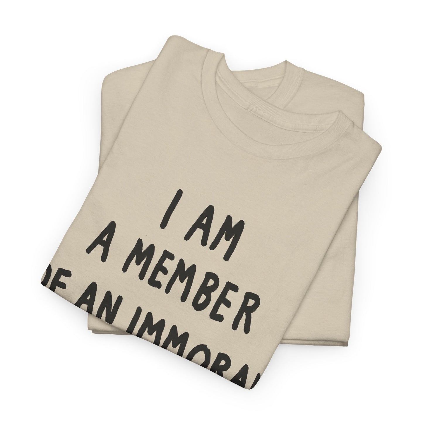 i am a member of an immoral subculture tshirt