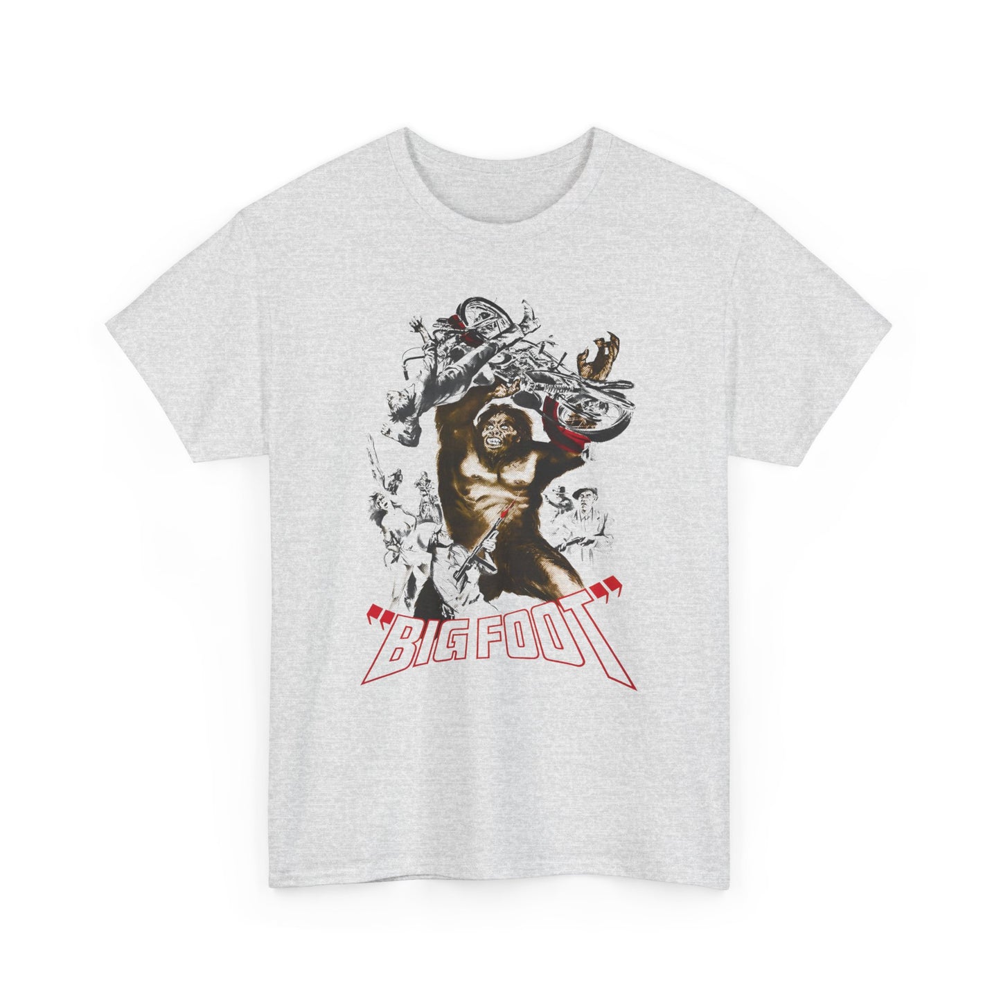 1970 bigfoot movie poster reproduction tshirt