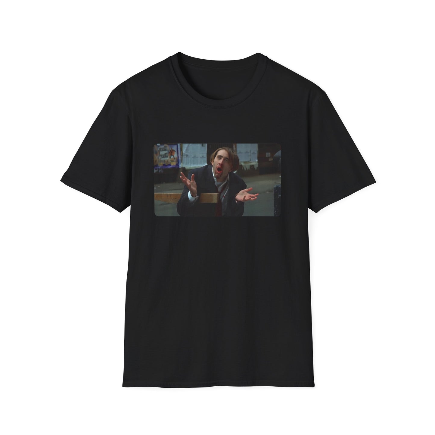 1989 nic cage vampire's kiss movie tshirt