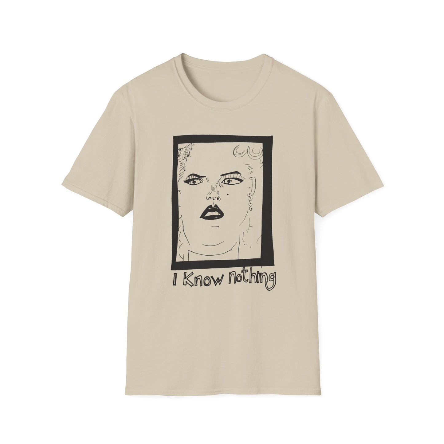 anna nicole smith drawing on a tshirt