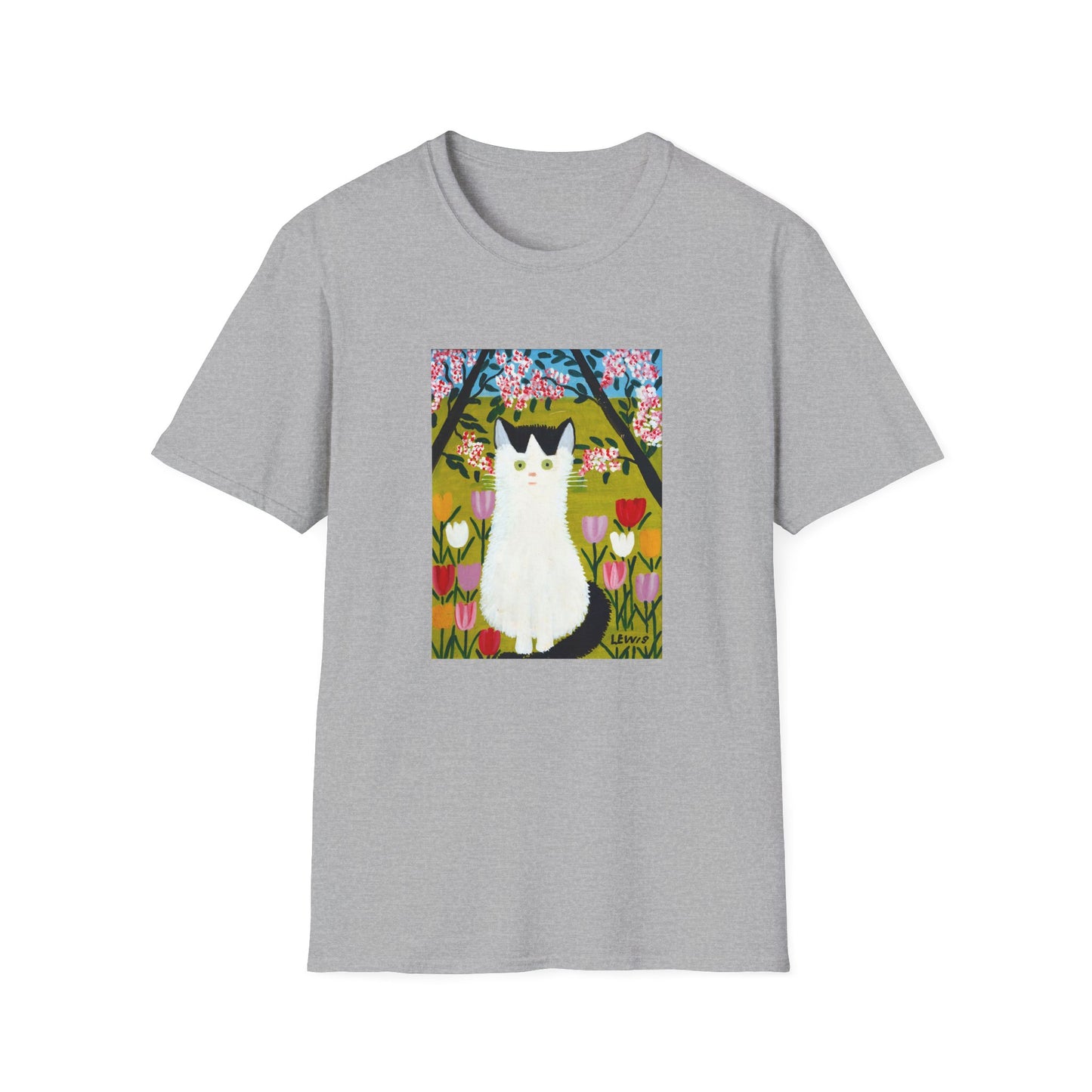 maud lewis nova scotia canadian folk artist white and black cat tshirt