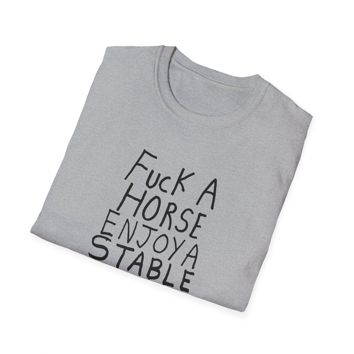 fuck a horse enjoy a stable relationship hand drawn tshirt