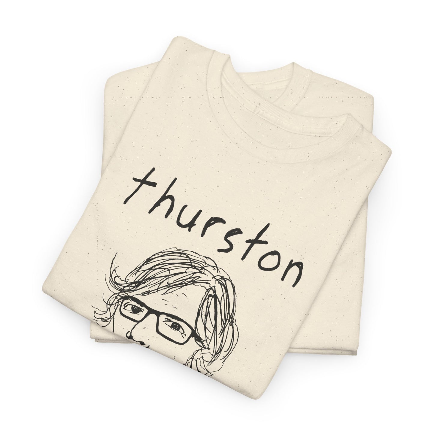 original drawing thurston moore with name tshirt