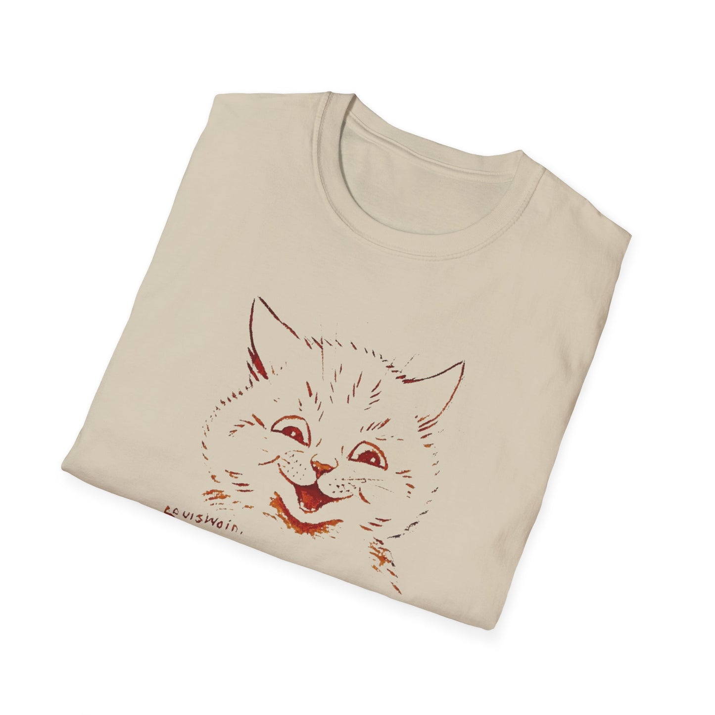 1924 louis wain cat painting i am happy because everyone loves me tshirt