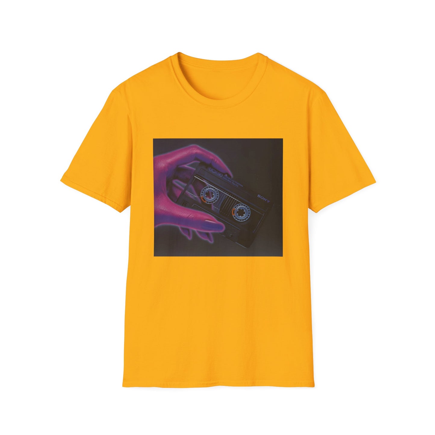 1980s ucx-90 audiocassette print advertisement tshirt