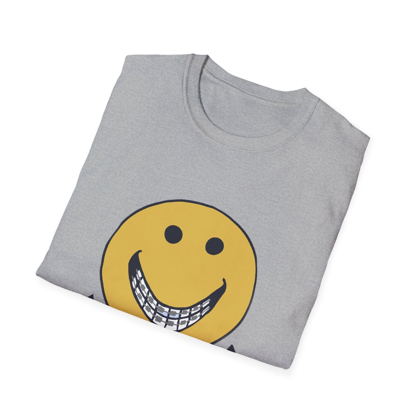 vintage "tin grins are in" 1970s design tshirt