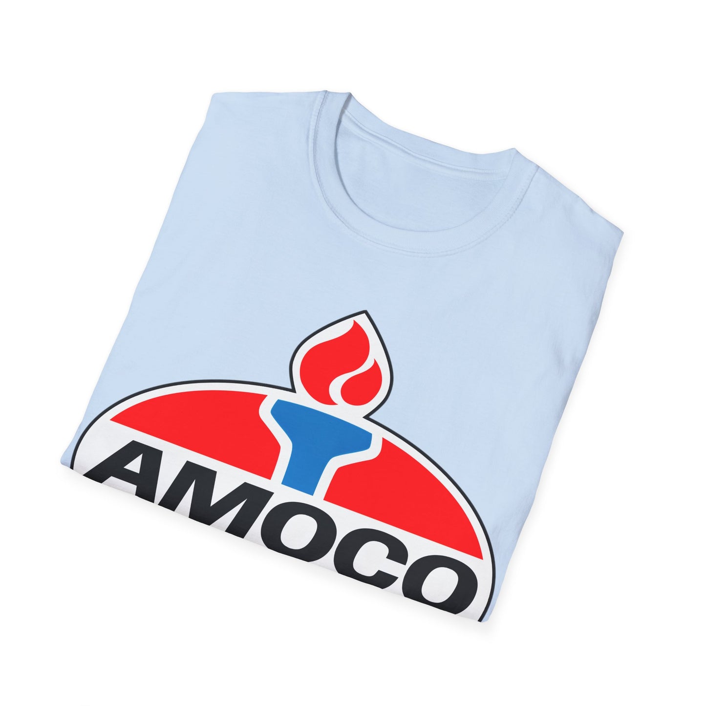 amoco oil company logo tshirt