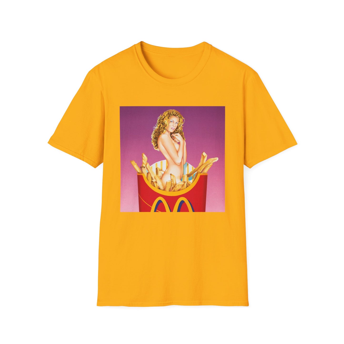 early 2000s fräulein french fries lithograph by mel ramos tshirt