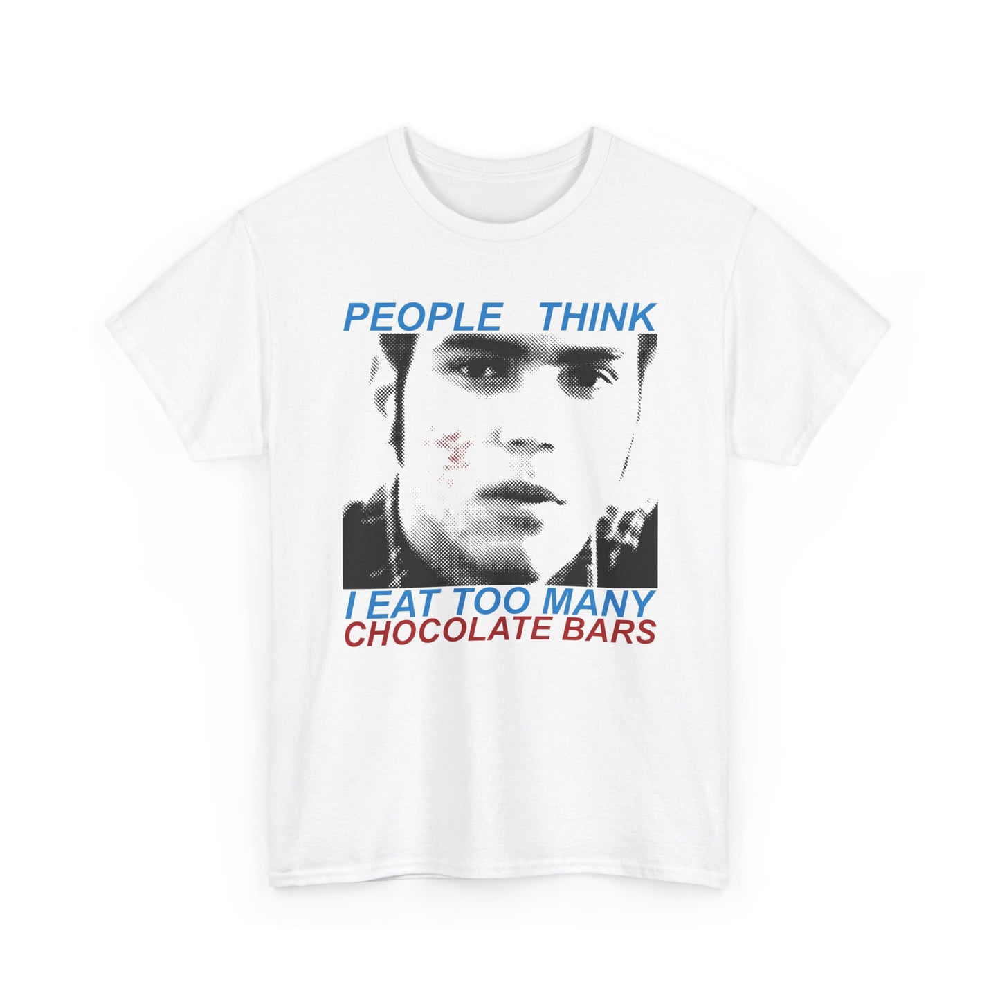 canadian psa commercial people think that i eat too many chocolate bars 1990s whatmart design 2 tshirt